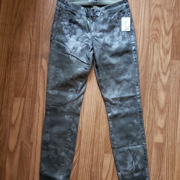 GUESS WOMENS  BRITTNEY SKINNY ANKLE COATED JEAN - Picture 2 of 7